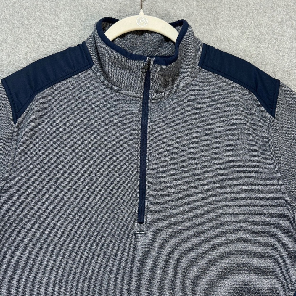 Under Armour Pullover ColdGear Mens Large Gray Blue Athleisure Activewear